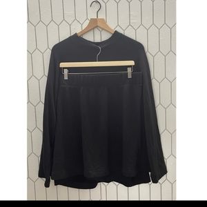 FREE PEOPLE Beach Alexis Size Large Sweatshirt and Skirt Set